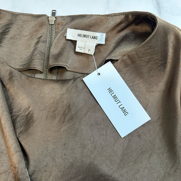 NWT Helmet Lang Silk Top - Picture 4 of 14